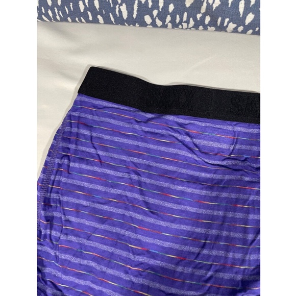 NIB SAXX [ Small ] Vibe Stretch Boxer Briefs in Purple Gradient Stripe‎ - Picture 13 of 14